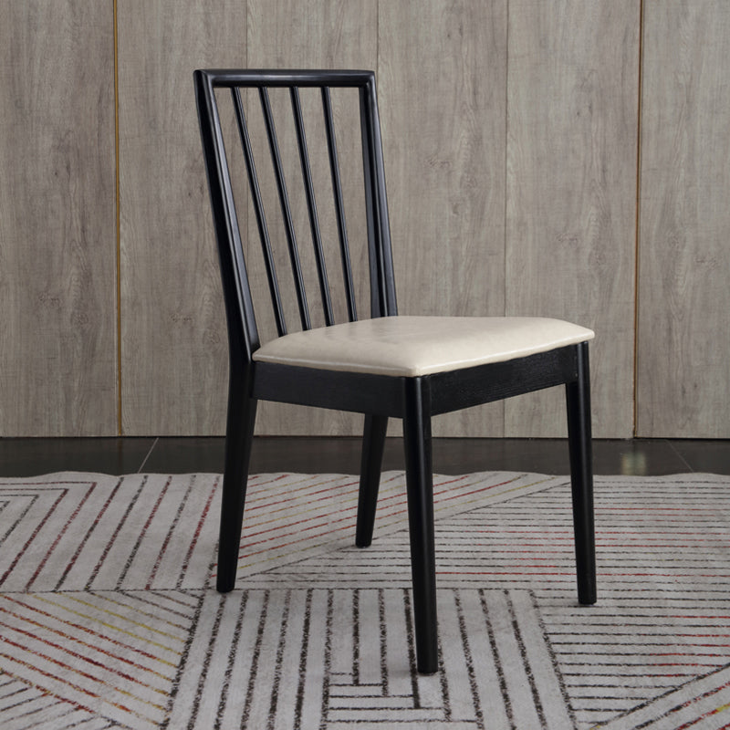 Modern Dining Side Chair 16.5'' Wide Wood Slat Back Chair for Home Use Clearhalo ' kitchen&dining_furn' 'Dining Chairs' 'Dining Tables & Seating' 'dining_chair' 'furn' 'furn_dining_chair' 'Furniture' 'furniture_dining_chair' 'Kitchen & Dining Furniture' 'kitchen' 3468556