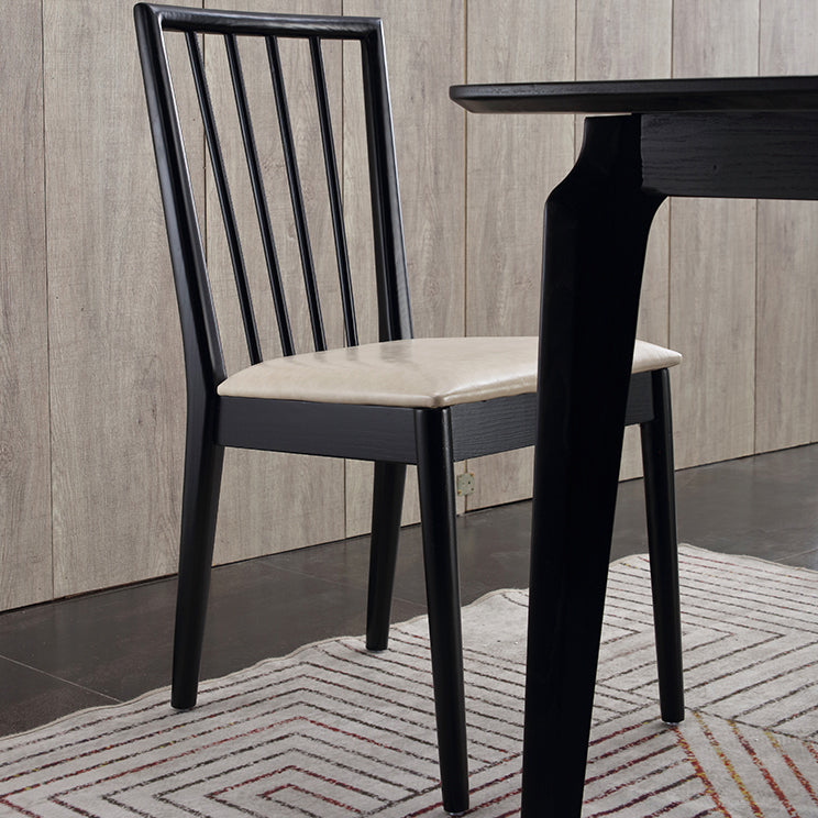 Modern Dining Side Chair 16.5'' Wide Wood Slat Back Chair for Home Use Clearhalo ' kitchen&dining_furn' 'Dining Chairs' 'Dining Tables & Seating' 'dining_chair' 'furn' 'furn_dining_chair' 'Furniture' 'furniture_dining_chair' 'Kitchen & Dining Furniture' 'kitchen' 3468558