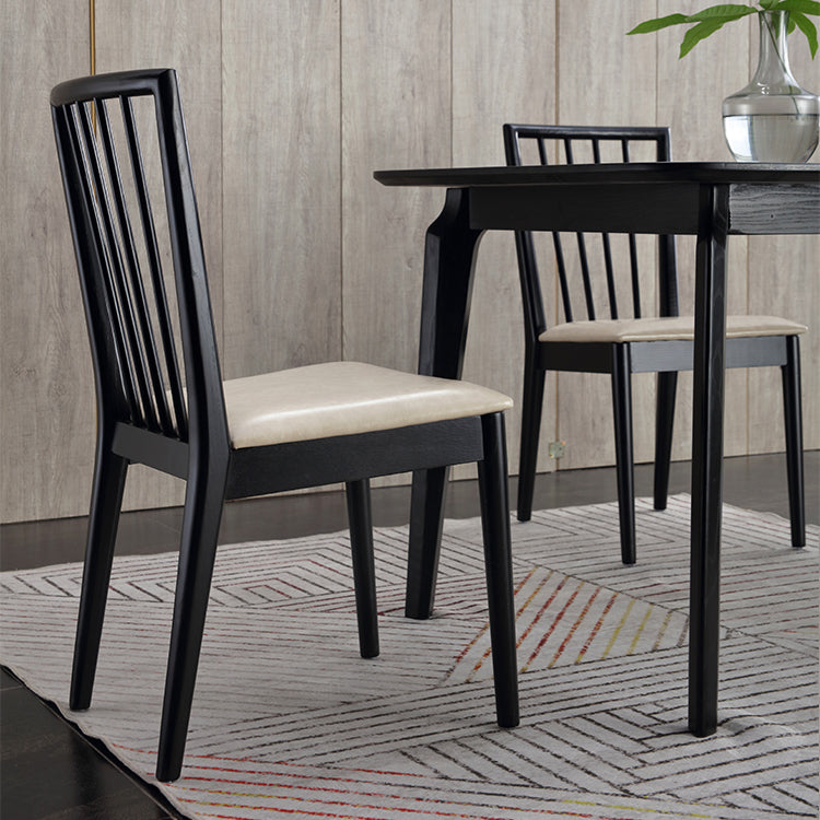 Modern Dining Side Chair 16.5'' Wide Wood Slat Back Chair for Home Use Clearhalo ' kitchen&dining_furn' 'Dining Chairs' 'Dining Tables & Seating' 'dining_chair' 'furn' 'furn_dining_chair' 'Furniture' 'furniture_dining_chair' 'Kitchen & Dining Furniture' 'kitchen' 3468559