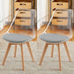 Modern Indoor-Outdoor Chair Transparent Acrylic Side Chair for Dining Room Grey Set of 2 Clearhalo ' kitchen&dining_furn' 'Dining Chairs' 'Dining Tables & Seating' 'dining_chair' 'Furniture' 'furniture_dining_chair' 'Kitchen & Dining Furniture' 'kitchen' 3468569