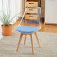 Modern Indoor-Outdoor Chair Transparent Acrylic Side Chair for Dining Room Blue 1 Piece Clearhalo ' kitchen&dining_furn' 'Dining Chairs' 'Dining Tables & Seating' 'dining_chair' 'Furniture' 'furniture_dining_chair' 'Kitchen & Dining Furniture' 'kitchen' 3468595