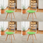 Modern Indoor-Outdoor Chair Transparent Acrylic Side Chair for Dining Room Green Set of 4 Clearhalo ' kitchen&dining_furn' 'Dining Chairs' 'Dining Tables & Seating' 'dining_chair' 'Furniture' 'furniture_dining_chair' 'Kitchen & Dining Furniture' 'kitchen' 3468600