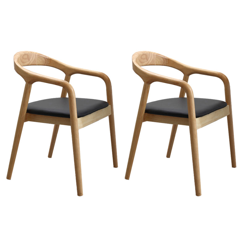 Modern Wood Base Indoor Chair 23''Wide Open Back Dining Side Chair with 4 Legs for Restaurant Wood 2 Piece Set Clearhalo ' kitchen&dining_furn' 'Dining Chairs' 'Dining Tables & Seating' 'dining_chair' 'furn' 'furn_dining_chair' 'Furniture' 'furniture_dining_chair' 'Kitchen & Dining Furniture' 'kitchen' 3468602