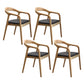 Modern Wood Base Indoor Chair 23''Wide Open Back Dining Side Chair with 4 Legs for Restaurant Wood 4 Piece Set Clearhalo ' kitchen&dining_furn' 'Dining Chairs' 'Dining Tables & Seating' 'dining_chair' 'furn' 'furn_dining_chair' 'Furniture' 'furniture_dining_chair' 'Kitchen & Dining Furniture' 'kitchen' 3468603