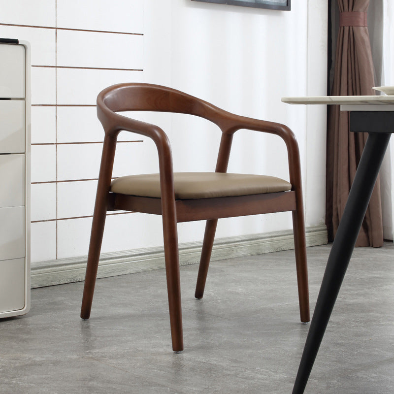 Modern Wood Base Indoor Chair 23''Wide Open Back Dining Side Chair with 4 Legs for Restaurant Clearhalo ' kitchen&dining_furn' 'Dining Chairs' 'Dining Tables & Seating' 'dining_chair' 'furn' 'furn_dining_chair' 'Furniture' 'furniture_dining_chair' 'Kitchen & Dining Furniture' 'kitchen' 3468604