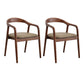 Modern Wood Base Indoor Chair 23''Wide Open Back Dining Side Chair with 4 Legs for Restaurant Walnut 2 Piece Set Clearhalo ' kitchen&dining_furn' 'Dining Chairs' 'Dining Tables & Seating' 'dining_chair' 'furn' 'furn_dining_chair' 'Furniture' 'furniture_dining_chair' 'Kitchen & Dining Furniture' 'kitchen' 3468607