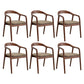 Modern Wood Base Indoor Chair 23''Wide Open Back Dining Side Chair with 4 Legs for Restaurant Walnut 6 Piece Set Clearhalo ' kitchen&dining_furn' 'Dining Chairs' 'Dining Tables & Seating' 'dining_chair' 'furn' 'furn_dining_chair' 'Furniture' 'furniture_dining_chair' 'Kitchen & Dining Furniture' 'kitchen' 3468612