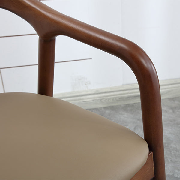 Modern Wood Base Indoor Chair 23''Wide Open Back Dining Side Chair with 4 Legs for Restaurant Clearhalo ' kitchen&dining_furn' 'Dining Chairs' 'Dining Tables & Seating' 'dining_chair' 'furn' 'furn_dining_chair' 'Furniture' 'furniture_dining_chair' 'Kitchen & Dining Furniture' 'kitchen' 3468613