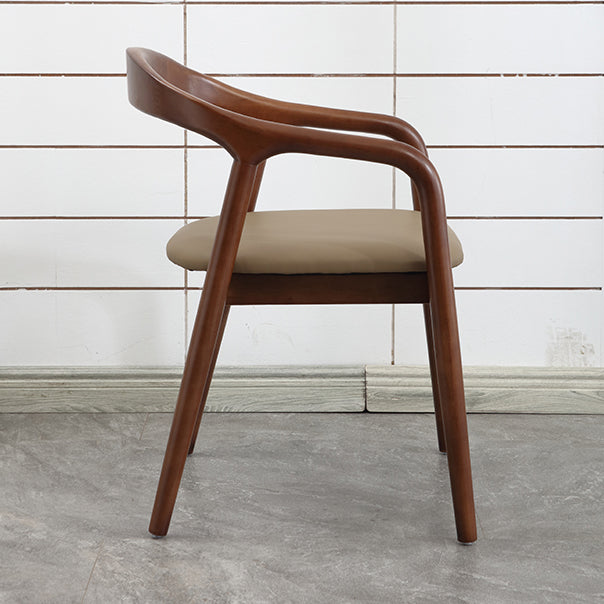 Modern Wood Base Indoor Chair 23''Wide Open Back Dining Side Chair with 4 Legs for Restaurant Clearhalo ' kitchen&dining_furn' 'Dining Chairs' 'Dining Tables & Seating' 'dining_chair' 'furn' 'furn_dining_chair' 'Furniture' 'furniture_dining_chair' 'Kitchen & Dining Furniture' 'kitchen' 3468624