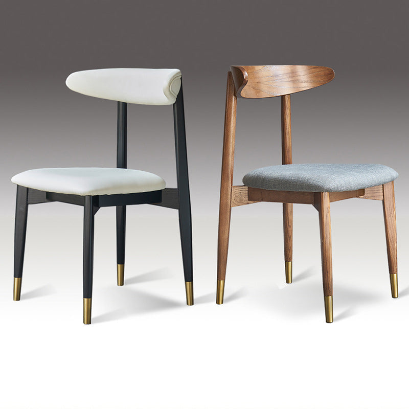 Modern Style Wooden Matte Finish Side Chair Open Back Side Chair for Dinning Room Clearhalo ' kitchen&dining_furn' 'Dining Chairs' 'Dining Tables & Seating' 'dining_chair' 'furn' 'furn_dining_chair' 'Furniture' 'furniture_dining_chair' 'Kitchen & Dining Furniture' 'kitchen' 3468627