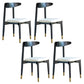 Modern Style Wooden Matte Finish Side Chair Open Back Side Chair for Dinning Room Black 4 Piece Set Clearhalo ' kitchen&dining_furn' 'Dining Chairs' 'Dining Tables & Seating' 'dining_chair' 'furn' 'furn_dining_chair' 'Furniture' 'furniture_dining_chair' 'Kitchen & Dining Furniture' 'kitchen' 3468629