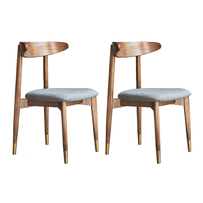 Modern Style Wooden Matte Finish Side Chair Open Back Side Chair for Dinning Room Grey 2 Piece Set Clearhalo ' kitchen&dining_furn' 'Dining Chairs' 'Dining Tables & Seating' 'dining_chair' 'furn' 'furn_dining_chair' 'Furniture' 'furniture_dining_chair' 'Kitchen & Dining Furniture' 'kitchen' 3468633