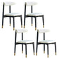 Modern Style Wooden Matte Finish Side Chair Open Back Side Chair for Dinning Room White 4 Piece Set Clearhalo ' kitchen&dining_furn' 'Dining Chairs' 'Dining Tables & Seating' 'dining_chair' 'furn' 'furn_dining_chair' 'Furniture' 'furniture_dining_chair' 'Kitchen & Dining Furniture' 'kitchen' 3468641