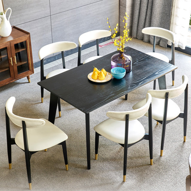 Modern Style Wooden Matte Finish Side Chair Open Back Side Chair for Dinning Room Clearhalo ' kitchen&dining_furn' 'Dining Chairs' 'Dining Tables & Seating' 'dining_chair' 'furn' 'furn_dining_chair' 'Furniture' 'furniture_dining_chair' 'Kitchen & Dining Furniture' 'kitchen' 3468644