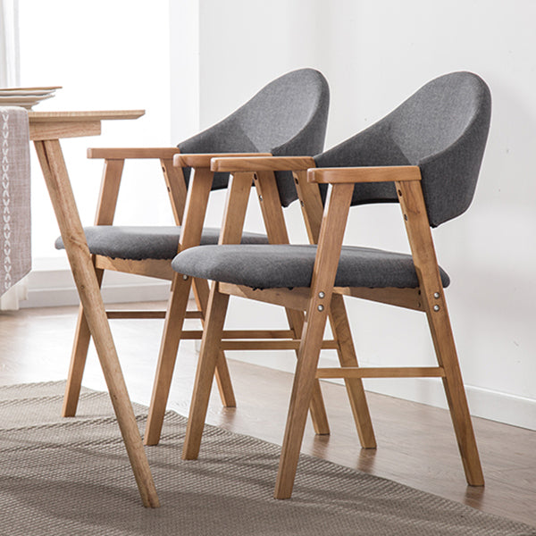 Wood Modern Style Indoor Chair of 20'' Wide Open Back Dining Side Chairs Clearhalo ' kitchen&dining_furn' 'Dining Chairs' 'Dining Tables & Seating' 'dining_chair' 'furn' 'furn_dining_chair' 'Furniture' 'furniture_dining_chair' 'Kitchen & Dining Furniture' 'kitchen' 3468647