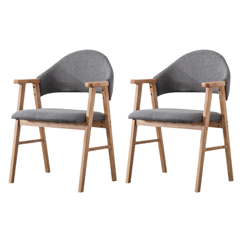 Wood Modern Style Indoor Chair of 20'' Wide Open Back Dining Side Chairs Grey 2 Piece Set Clearhalo ' kitchen&dining_furn' 'Dining Chairs' 'Dining Tables & Seating' 'dining_chair' 'furn' 'furn_dining_chair' 'Furniture' 'furniture_dining_chair' 'Kitchen & Dining Furniture' 'kitchen' 3468650