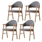 Wood Modern Style Indoor Chair of 20'' Wide Open Back Dining Side Chairs Grey 4 Piece Set Clearhalo ' kitchen&dining_furn' 'Dining Chairs' 'Dining Tables & Seating' 'dining_chair' 'furn' 'furn_dining_chair' 'Furniture' 'furniture_dining_chair' 'Kitchen & Dining Furniture' 'kitchen' 3468652