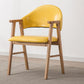 Wood Modern Style Indoor Chair of 20'' Wide Open Back Dining Side Chairs Yellow 1 Piece Clearhalo ' kitchen&dining_furn' 'Dining Chairs' 'Dining Tables & Seating' 'dining_chair' 'furn' 'furn_dining_chair' 'Furniture' 'furniture_dining_chair' 'Kitchen & Dining Furniture' 'kitchen' 3468659