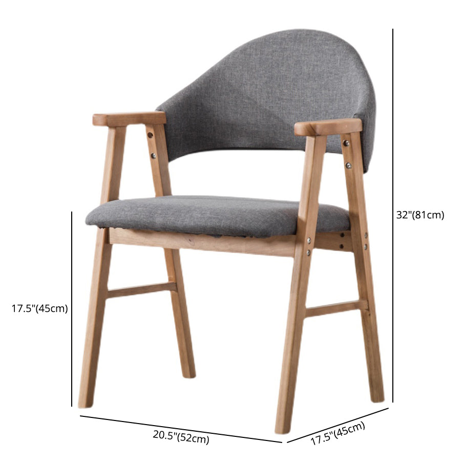 Wood Modern Style Indoor Chair of 20'' Wide Open Back Dining Side Chairs Clearhalo ' kitchen&dining_furn' 'Dining Chairs' 'Dining Tables & Seating' 'dining_chair' 'furn' 'furn_dining_chair' 'Furniture' 'furniture_dining_chair' 'Kitchen & Dining Furniture' 'kitchen' 3468663