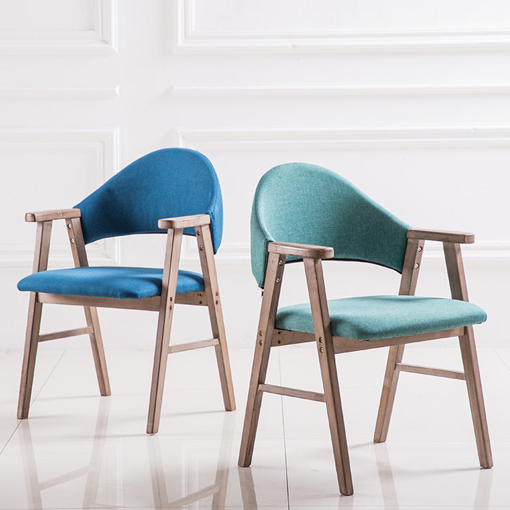 Wood Modern Style Indoor Chair of 20'' Wide Open Back Dining Side Chairs Clearhalo ' kitchen&dining_furn' 'Dining Chairs' 'Dining Tables & Seating' 'dining_chair' 'furn' 'furn_dining_chair' 'Furniture' 'furniture_dining_chair' 'Kitchen & Dining Furniture' 'kitchen' 3468665