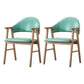 Wood Modern Style Indoor Chair of 20'' Wide Open Back Dining Side Chairs Green 2 Piece Set Clearhalo ' kitchen&dining_furn' 'Dining Chairs' 'Dining Tables & Seating' 'dining_chair' 'furn' 'furn_dining_chair' 'Furniture' 'furniture_dining_chair' 'Kitchen & Dining Furniture' 'kitchen' 3468681