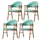 Wood Modern Style Indoor Chair of 20'' Wide Open Back Dining Side Chairs Green 4 Piece Set Clearhalo ' kitchen&dining_furn' 'Dining Chairs' 'Dining Tables & Seating' 'dining_chair' 'furn' 'furn_dining_chair' 'Furniture' 'furniture_dining_chair' 'Kitchen & Dining Furniture' 'kitchen' 3468682