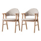 Wood Modern Style Indoor Chair of 20'' Wide Open Back Dining Side Chairs Cream Gray 2 Piece Set Clearhalo ' kitchen&dining_furn' 'Dining Chairs' 'Dining Tables & Seating' 'dining_chair' 'furn' 'furn_dining_chair' 'Furniture' 'furniture_dining_chair' 'Kitchen & Dining Furniture' 'kitchen' 3468690