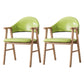Wood Modern Style Indoor Chair of 20'' Wide Open Back Dining Side Chairs Fruit Green 2 Piece Set Clearhalo ' kitchen&dining_furn' 'Dining Chairs' 'Dining Tables & Seating' 'dining_chair' 'furn' 'furn_dining_chair' 'Furniture' 'furniture_dining_chair' 'Kitchen & Dining Furniture' 'kitchen' 3468696