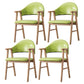 Wood Modern Style Indoor Chair of 20'' Wide Open Back Dining Side Chairs Fruit Green 4 Piece Set Clearhalo ' kitchen&dining_furn' 'Dining Chairs' 'Dining Tables & Seating' 'dining_chair' 'furn' 'furn_dining_chair' 'Furniture' 'furniture_dining_chair' 'Kitchen & Dining Furniture' 'kitchen' 3468697