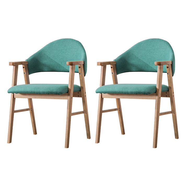 Wood Modern Style Indoor Chair of 20'' Wide Open Back Dining Side Chairs Mint Green 2 Piece Set Clearhalo ' kitchen&dining_furn' 'Dining Chairs' 'Dining Tables & Seating' 'dining_chair' 'furn' 'furn_dining_chair' 'Furniture' 'furniture_dining_chair' 'Kitchen & Dining Furniture' 'kitchen' 3468699