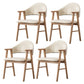 Wood Modern Style Indoor Chair of 20'' Wide Open Back Dining Side Chairs Off-White 4 Piece Set Clearhalo ' kitchen&dining_furn' 'Dining Chairs' 'Dining Tables & Seating' 'dining_chair' 'furn' 'furn_dining_chair' 'Furniture' 'furniture_dining_chair' 'Kitchen & Dining Furniture' 'kitchen' 3468703