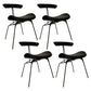 Industrial Black Opening Back Dining Side Chair Kitchen Metal Dining Side Chair Black 4 Piece Set Clearhalo ' kitchen&dining_furn' 'Dining Chairs' 'Dining Tables & Seating' 'dining_chair' 'furn' 'furn_dining_chair' 'Furniture' 'furniture_dining_chair' 'Kitchen & Dining Furniture' 'kitchen' 3468707