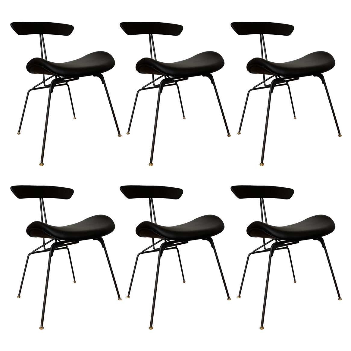 Industrial Black Opening Back Dining Side Chair Kitchen Metal Dining Side Chair Black 6 Piece Set Clearhalo ' kitchen&dining_furn' 'Dining Chairs' 'Dining Tables & Seating' 'dining_chair' 'furn' 'furn_dining_chair' 'Furniture' 'furniture_dining_chair' 'Kitchen & Dining Furniture' 'kitchen' 3468708