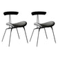 Industrial Black Opening Back Dining Side Chair Kitchen Metal Dining Side Chair Grey 2 Piece Set Clearhalo ' kitchen&dining_furn' 'Dining Chairs' 'Dining Tables & Seating' 'dining_chair' 'furn' 'furn_dining_chair' 'Furniture' 'furniture_dining_chair' 'Kitchen & Dining Furniture' 'kitchen' 3468711