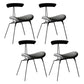 Industrial Black Opening Back Dining Side Chair Kitchen Metal Dining Side Chair Grey 4 Piece Set Clearhalo ' kitchen&dining_furn' 'Dining Chairs' 'Dining Tables & Seating' 'dining_chair' 'furn' 'furn_dining_chair' 'Furniture' 'furniture_dining_chair' 'Kitchen & Dining Furniture' 'kitchen' 3468713