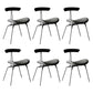 Industrial Black Opening Back Dining Side Chair Kitchen Metal Dining Side Chair Grey 6 Piece Set Clearhalo ' kitchen&dining_furn' 'Dining Chairs' 'Dining Tables & Seating' 'dining_chair' 'furn' 'furn_dining_chair' 'Furniture' 'furniture_dining_chair' 'Kitchen & Dining Furniture' 'kitchen' 3468714