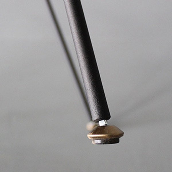 Industrial Black Opening Back Dining Side Chair Kitchen Metal Dining Side Chair Clearhalo ' kitchen&dining_furn' 'Dining Chairs' 'Dining Tables & Seating' 'dining_chair' 'furn' 'furn_dining_chair' 'Furniture' 'furniture_dining_chair' 'Kitchen & Dining Furniture' 'kitchen' 3468720