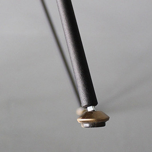 Industrial Black Opening Back Dining Side Chair Kitchen Metal Dining Side Chair Clearhalo ' kitchen&dining_furn' 'Dining Chairs' 'Dining Tables & Seating' 'dining_chair' 'furn' 'furn_dining_chair' 'Furniture' 'furniture_dining_chair' 'Kitchen & Dining Furniture' 'kitchen' 3468720