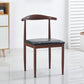 Modern Style Kitchen Leather Dining Chair Ladder Back Side Chair of 16" Wide with Metallic Base Clearhalo ' kitchen&dining_furn' 'Dining Chairs' 'Dining Tables & Seating' 'dining_chair' 'furn' 'furn_dining_chair' 'Furniture' 'furniture_dining_chair' 'Kitchen & Dining Furniture' 'kitchen' 3468750