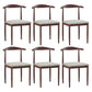 Modern Style Kitchen Leather Dining Chair Ladder Back Side Chair of 16" Wide with Metallic Base Dark Wood Gray 6 Piece Set Clearhalo ' kitchen&dining_furn' 'Dining Chairs' 'Dining Tables & Seating' 'dining_chair' 'furn' 'furn_dining_chair' 'Furniture' 'furniture_dining_chair' 'Kitchen & Dining Furniture' 'kitchen' 3468751