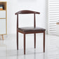 Modern Style Kitchen Leather Dining Chair Ladder Back Side Chair of 16" Wide with Metallic Base Clearhalo ' kitchen&dining_furn' 'Dining Chairs' 'Dining Tables & Seating' 'dining_chair' 'furn' 'furn_dining_chair' 'Furniture' 'furniture_dining_chair' 'Kitchen & Dining Furniture' 'kitchen' 3468752