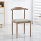 Modern Style Kitchen Leather Dining Chair Ladder Back Side Chair of 16" Wide with Metallic Base Clearhalo ' kitchen&dining_furn' 'Dining Chairs' 'Dining Tables & Seating' 'dining_chair' 'furn' 'furn_dining_chair' 'Furniture' 'furniture_dining_chair' 'Kitchen & Dining Furniture' 'kitchen' 3468754