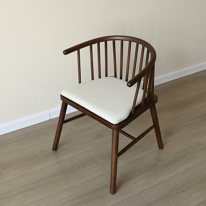 Minimalist Wooden Base Indoor Chair 21''Wide Winsor Chair with 4 Legs for Restaurant Brown 1 Piece Clearhalo ' kitchen&dining_furn' 'Dining Chairs' 'Dining Tables & Seating' 'dining_chair' 'furn' 'furn_dining_chair' 'Furniture' 'furniture_dining_chair' 'Kitchen & Dining Furniture' 'kitchen' 3468780