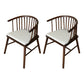 Minimalist Wooden Base Indoor Chair 21''Wide Winsor Chair with 4 Legs for Restaurant Brown 2 Piece Set Clearhalo ' kitchen&dining_furn' 'Dining Chairs' 'Dining Tables & Seating' 'dining_chair' 'furn' 'furn_dining_chair' 'Furniture' 'furniture_dining_chair' 'Kitchen & Dining Furniture' 'kitchen' 3468782