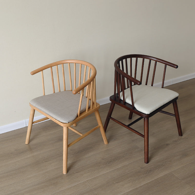 Minimalist Wooden Base Indoor Chair 21''Wide Winsor Chair with 4 Legs for Restaurant Clearhalo ' kitchen&dining_furn' 'Dining Chairs' 'Dining Tables & Seating' 'dining_chair' 'furn' 'furn_dining_chair' 'Furniture' 'furniture_dining_chair' 'Kitchen & Dining Furniture' 'kitchen' 3468783