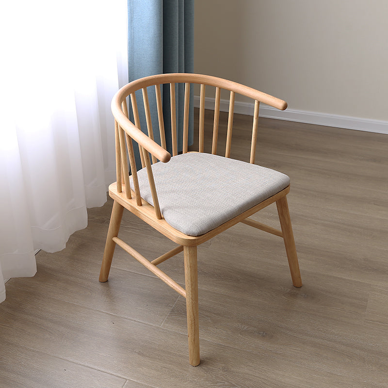 Minimalist Wooden Base Indoor Chair 21''Wide Winsor Chair with 4 Legs for Restaurant Clearhalo ' kitchen&dining_furn' 'Dining Chairs' 'Dining Tables & Seating' 'dining_chair' 'furn' 'furn_dining_chair' 'Furniture' 'furniture_dining_chair' 'Kitchen & Dining Furniture' 'kitchen' 3468786