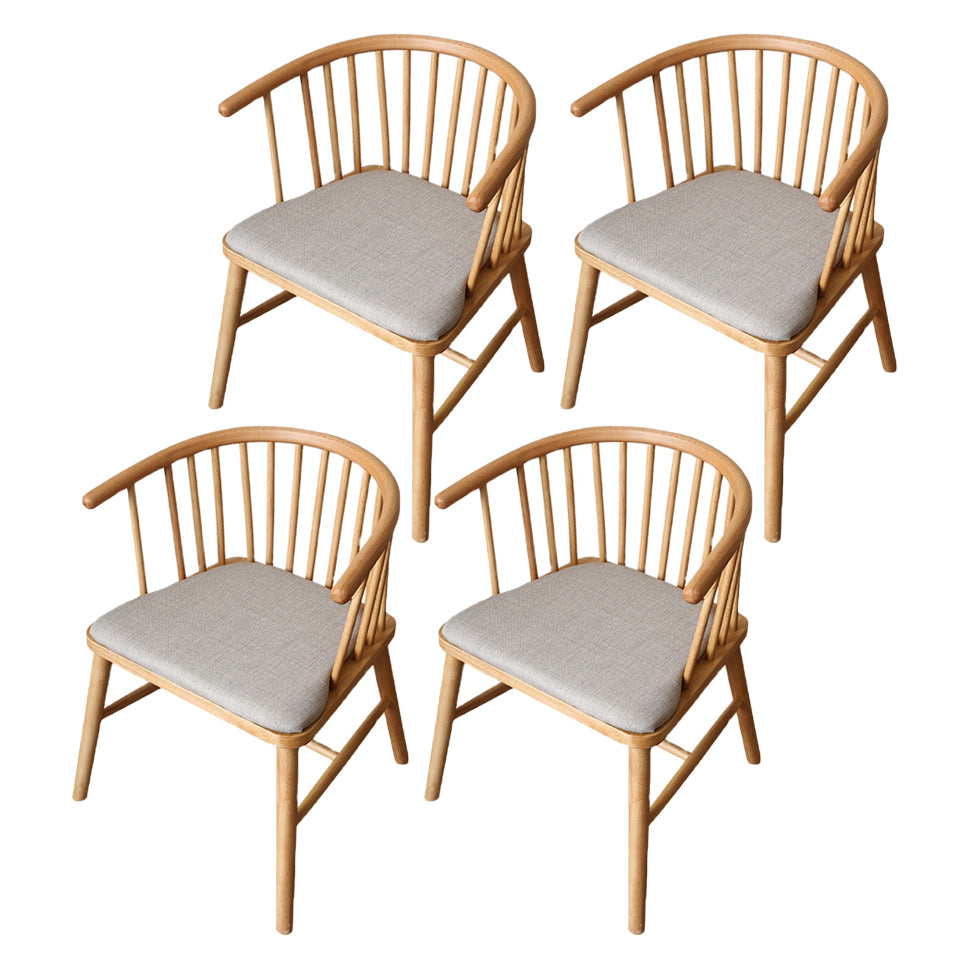 Minimalist Wooden Base Indoor Chair 21''Wide Winsor Chair with 4 Legs for Restaurant Wood 4 Piece Set Clearhalo ' kitchen&dining_furn' 'Dining Chairs' 'Dining Tables & Seating' 'dining_chair' 'furn' 'furn_dining_chair' 'Furniture' 'furniture_dining_chair' 'Kitchen & Dining Furniture' 'kitchen' 3468787