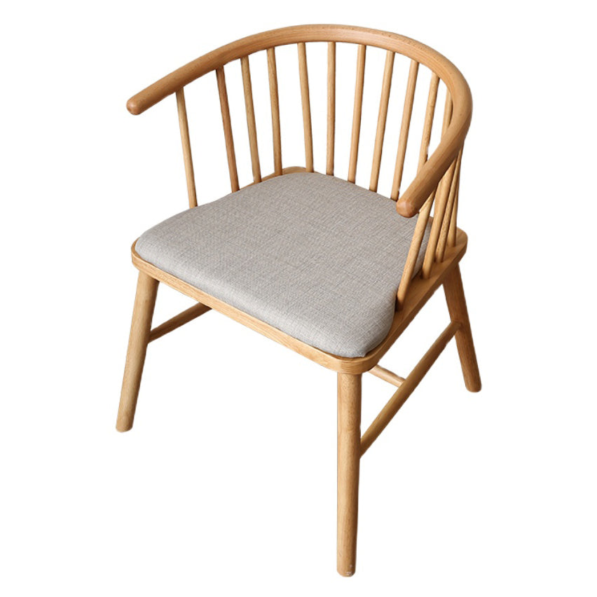 Minimalist Wooden Base Indoor Chair 21''Wide Winsor Chair with 4 Legs for Restaurant Clearhalo ' kitchen&dining_furn' 'Dining Chairs' 'Dining Tables & Seating' 'dining_chair' 'furn' 'furn_dining_chair' 'Furniture' 'furniture_dining_chair' 'Kitchen & Dining Furniture' 'kitchen' 3468788
