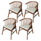 Minimalist Wooden Base Indoor Chair 21''Wide Winsor Chair with 4 Legs for Restaurant Walnut 4 Piece Set Clearhalo ' kitchen&dining_furn' 'Dining Chairs' 'Dining Tables & Seating' 'dining_chair' 'furn' 'furn_dining_chair' 'Furniture' 'furniture_dining_chair' 'Kitchen & Dining Furniture' 'kitchen' 3468793