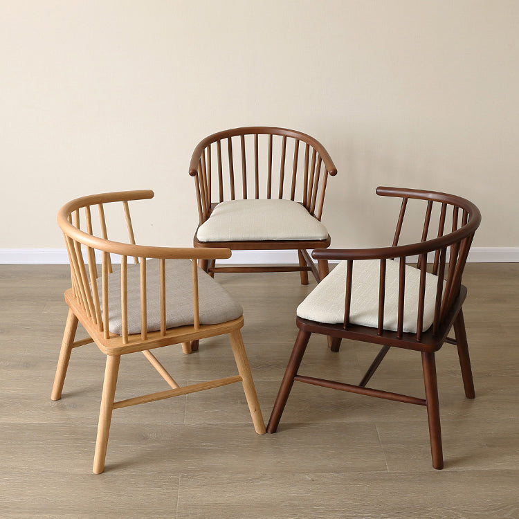 Minimalist Wooden Base Indoor Chair 21''Wide Winsor Chair with 4 Legs for Restaurant Clearhalo ' kitchen&dining_furn' 'Dining Chairs' 'Dining Tables & Seating' 'dining_chair' 'furn' 'furn_dining_chair' 'Furniture' 'furniture_dining_chair' 'Kitchen & Dining Furniture' 'kitchen' 3468794